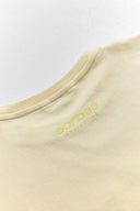 pastel yellow "focus" t-shirt